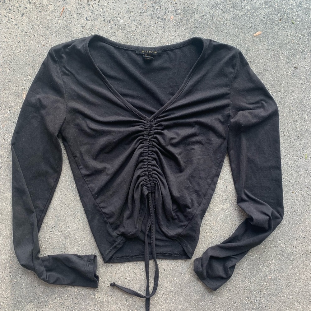 Ruched Long Sleeve Top